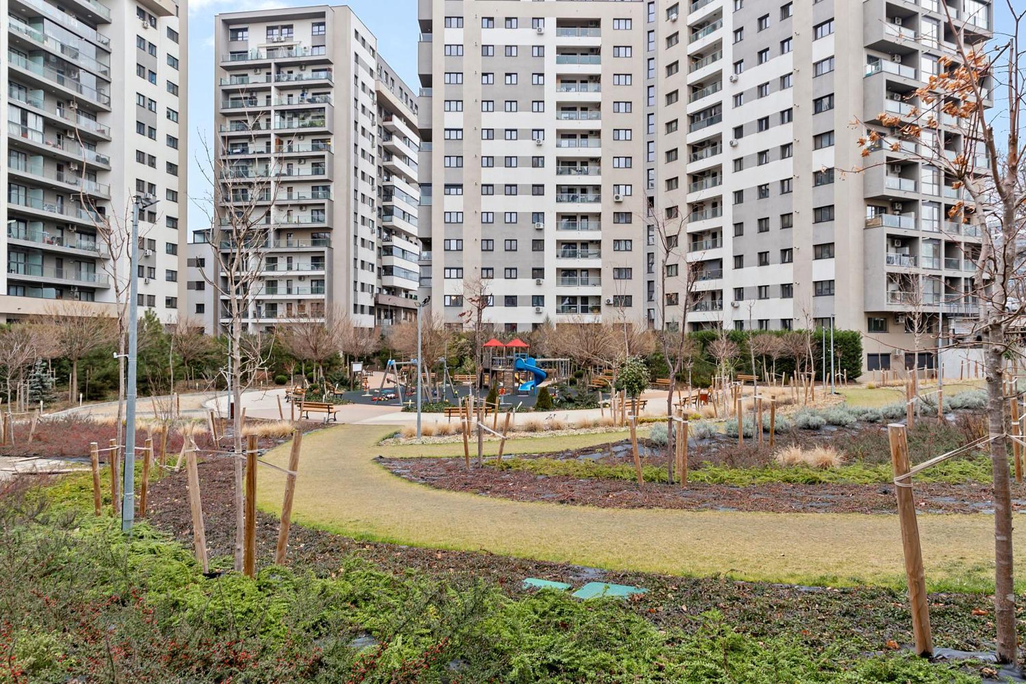 Mido Park Apartment With Private Parking & Self Check-In Bukarest Eksteriør billede
