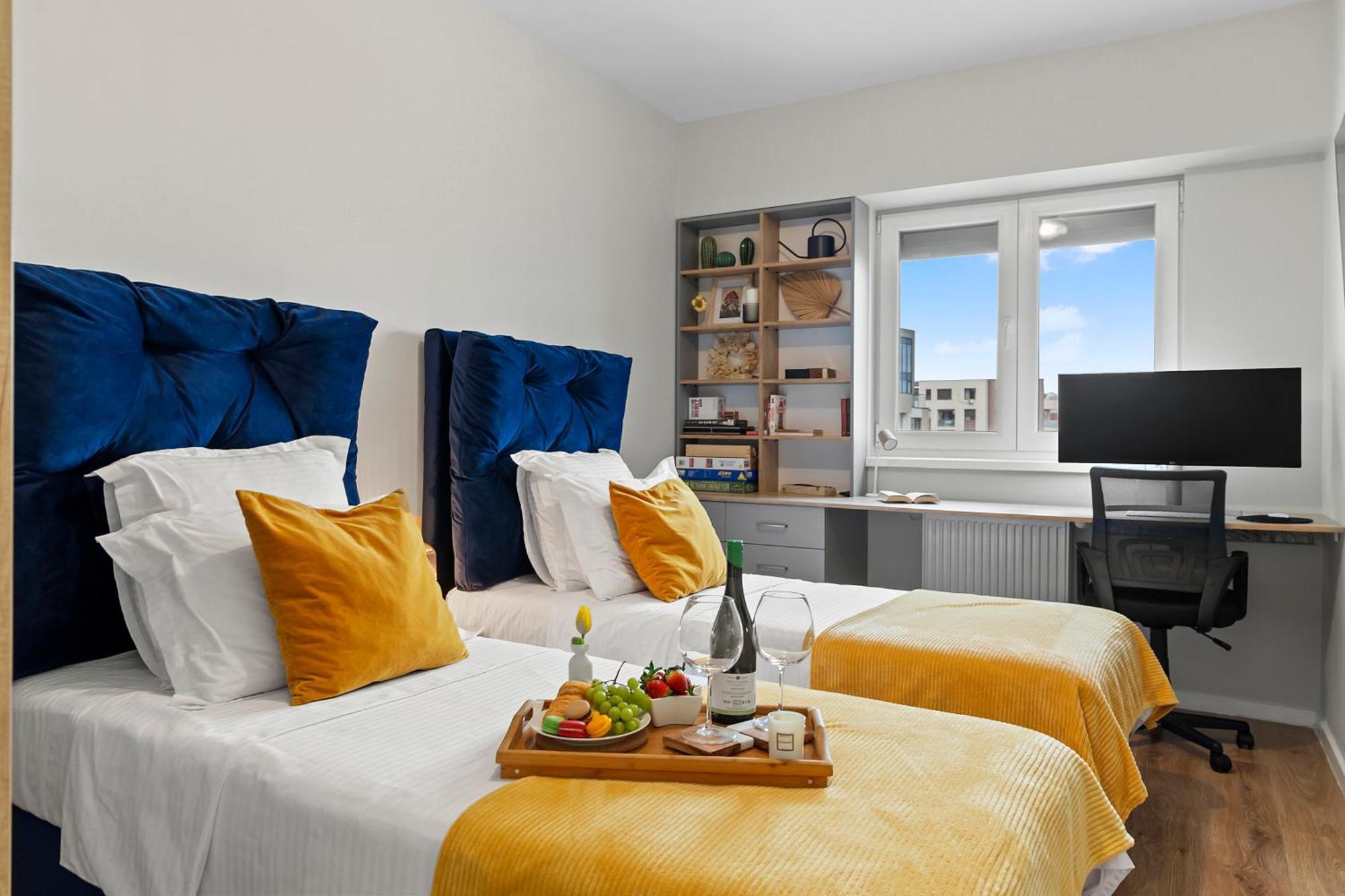 Mido Park Apartment With Private Parking & Self Check-In Bukarest Eksteriør billede
